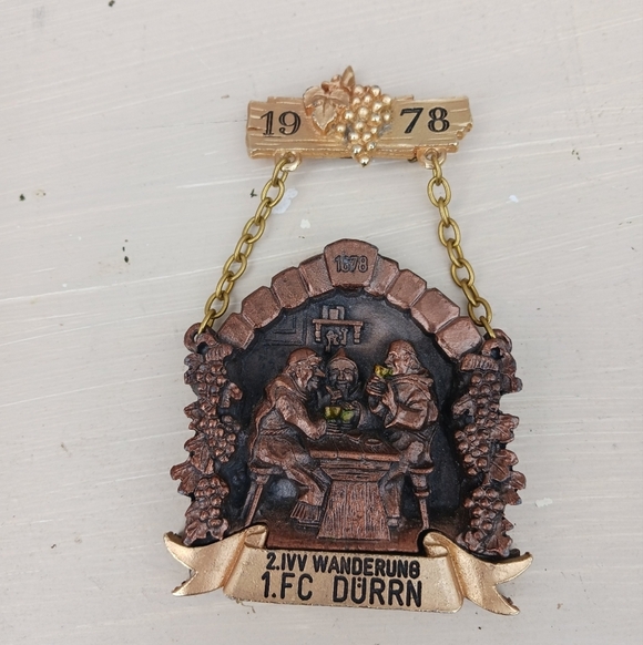 Other - Rare German Metal 1978 6. IVV Wanderung TSV Armsheim-Schimsheim Pin Medal